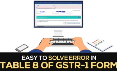 How to Fast Resolve Error in Table 8 (GSTR-1) for Summary