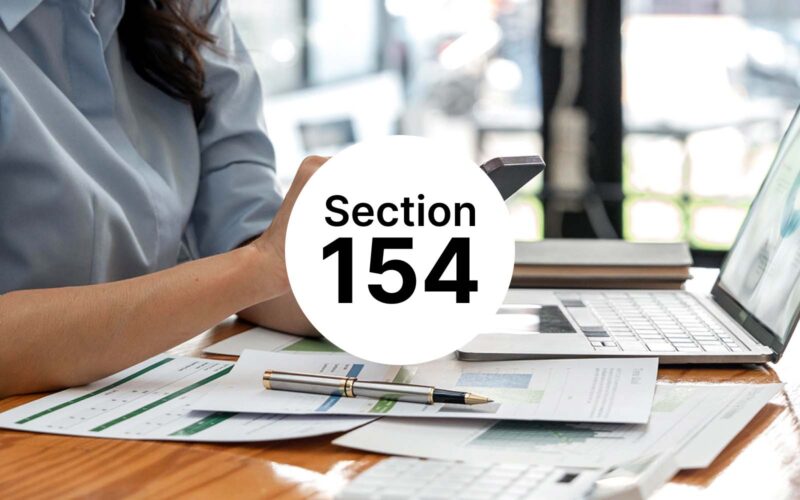 Tax Filing Rectification under Section 154